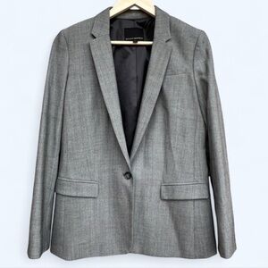 Banana Republic Charcoal Wool Blend Blazer